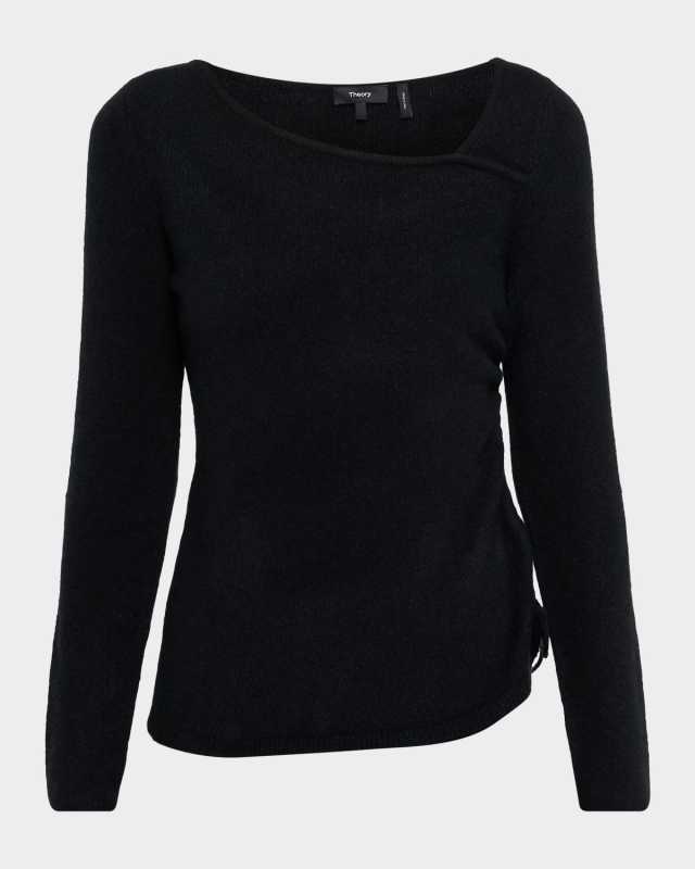 Cashmere-Blend Asymmetric Sweater